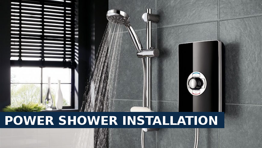 Power shower installation Hammersmith
